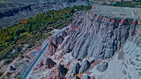 Cappadocia Landscape in Cappadocia Travel Aerial View