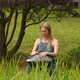 Blond Woman with Hung Having Rest Outdoors - VideoHive Item for Sale