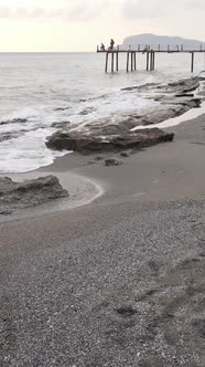 Beach at the Seaside Resort Town