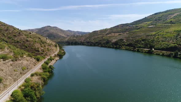 River Douro. Douro Valley. Portugal 4k