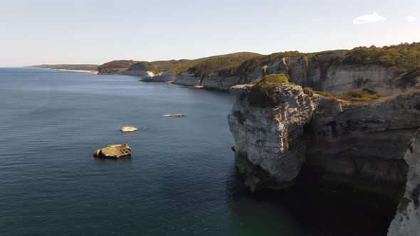 Cliff Sea Aerial View