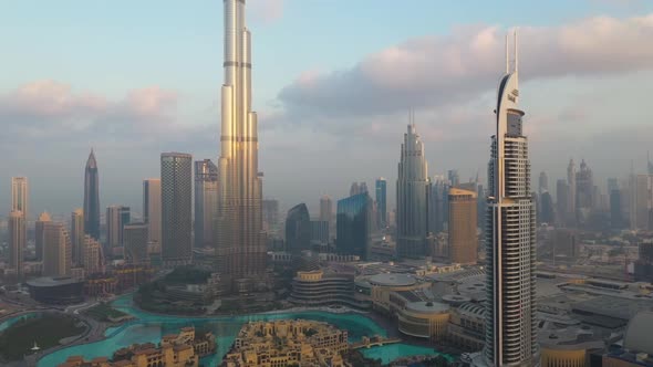 Scenic aerial view of Dubai cityscape, U.A.E.