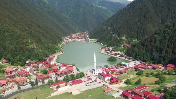 Turkey trabzon Uzungöl on a sunny day