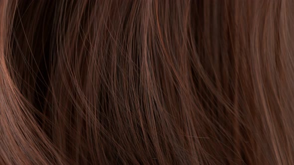 Super Slow Motion Shot of Waving Brown Hair at 1000 Fps
