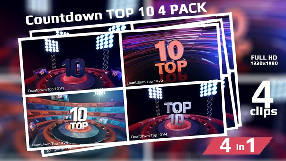 Countdown Top 10 4 Pack