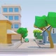Cartoon City Low Poly 3D Walkthrough - VideoHive Item for Sale