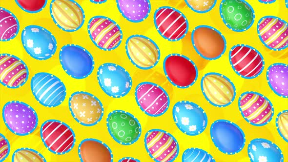 Easter Eggs Background