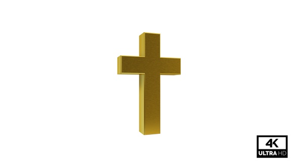 Christian Faith Cross Symbol Gold