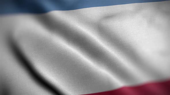 Crimea Flag Textured Waving Close Up Background HD