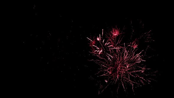 Firework display at night 4k