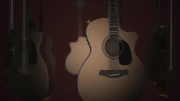 Realistic 3D animation of acoustic guitars