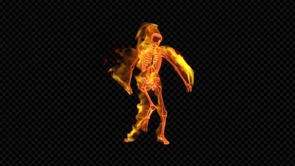 Fiery Skeleton Happy Dance