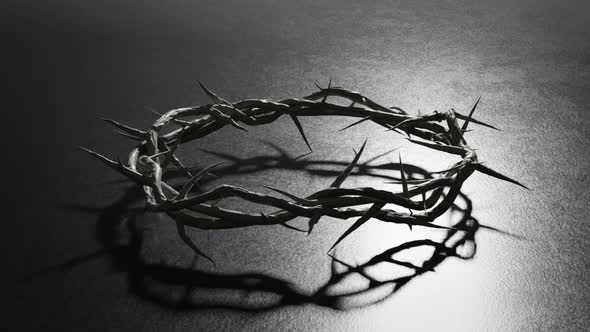 Crown of Thorns Easter Good Friday Background Seamless Looping