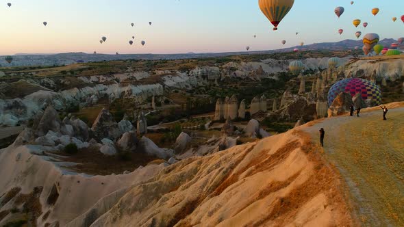 Sunset Photographer With Balloons