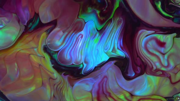 Abstract Colorful Sacral Liquid Waves Texture 973