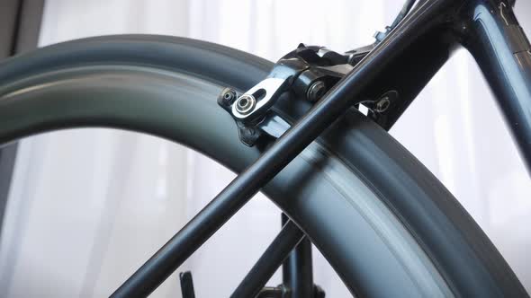Bicycle wheel rotation