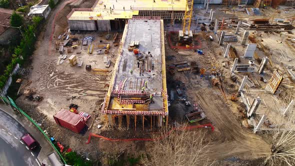 Aerial View of Construction Site alt