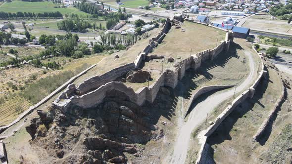 aerial view ancient fortress