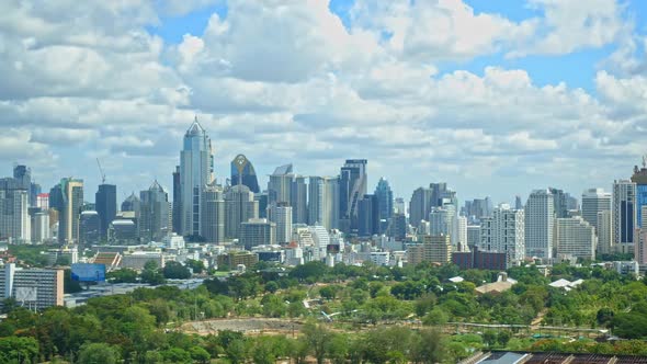 Beautiful building architecture around Bangkok city in Thailand