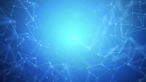 Connections , triangles with dots on vertexes, dots connected lines. alt