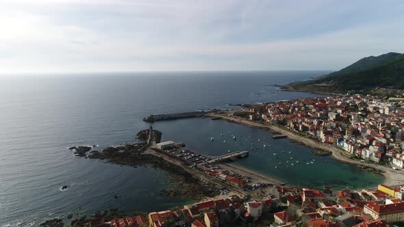 Port and City of A Guarda. Galicia, Spain