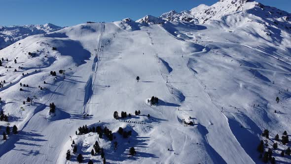 Kaltenbach Hochfugen Drone Flyover the Mountains and Skiing Village and SKiOptimal Hochzillertal