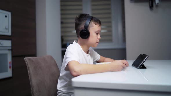 Cute Child With Tablet