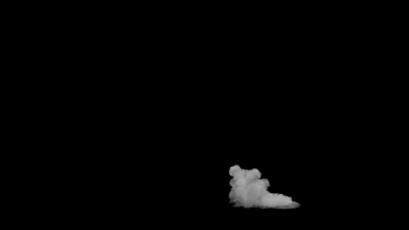 Animation Of A Chemical Reaction Of The Smoke