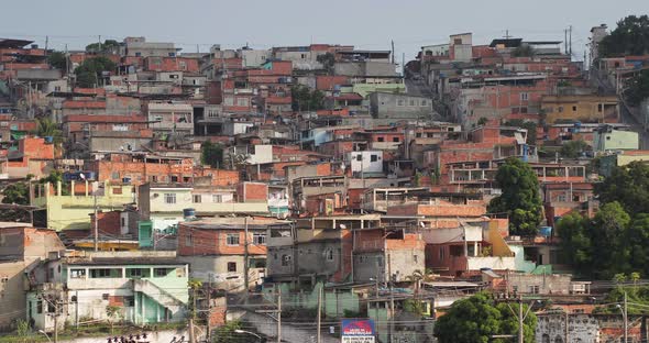 Favela in Rio De Janeiro, Brazil - 4k