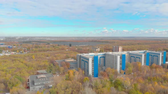 Hospital Building Aerial