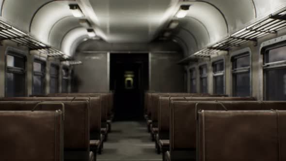 Interior of Old Soviet Electric Train