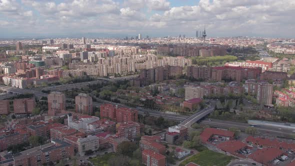 Aerial view of Madrid alt