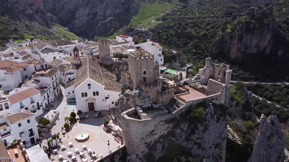 Aerial View of Zuheros Andalusia Spain