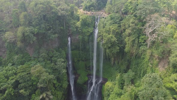 Beautiful Tropical Waterfall BaliIndonesia