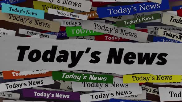 Todays News Headlines Hot Breaking Stories Updates 3d Animation