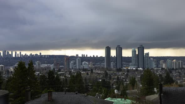 Time Lapse of Burnaby Vancouver British Columbia Canada