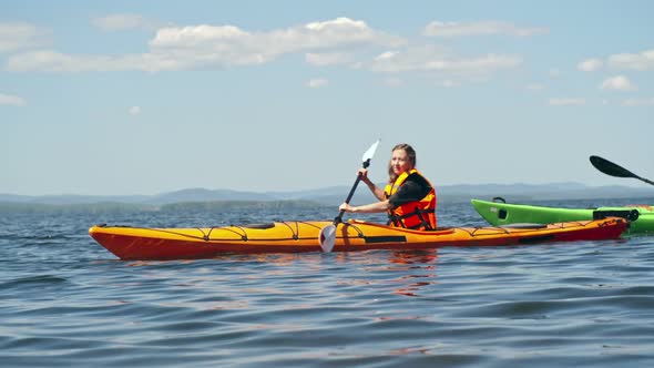 Kayaking on Blue Lake