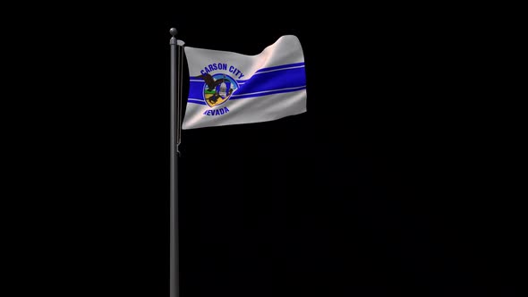 Carson City Flag  With Alpha 2K