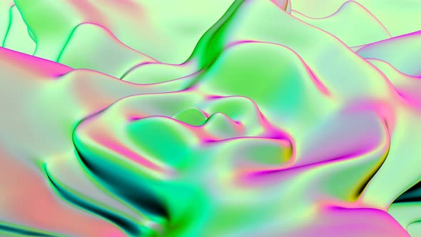 Modern Digital Color Wave Fluid Art Able to Loop Seamless