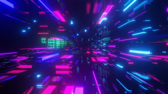 Hitech Neon Scifi Tunel