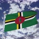 Dominica Flag With Sky 4k - VideoHive Item for Sale