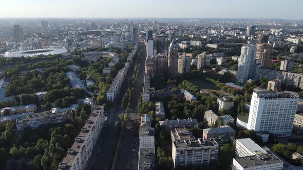 Kyiv - Aerial View of the Capital of Ukraine. Kiev