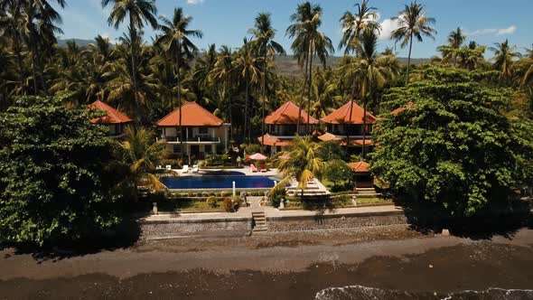 Hotel with Pool on the Sea Coast Bali