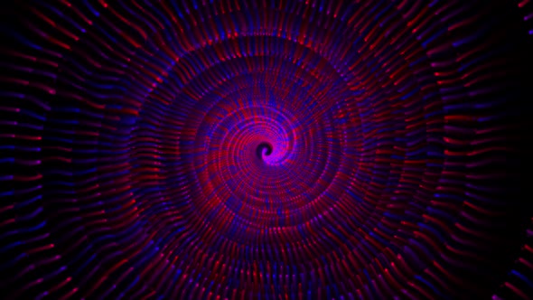 Abstract Spiral Colorful Moving Particles V69