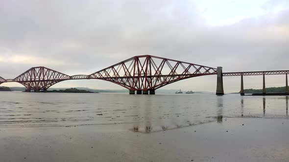 The Forth Railway Bridge in Edinburgh Scotland