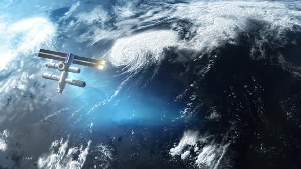 global climate change view from space . simulating air currents.