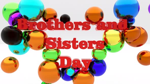 Brothers and Sisters Day Metal Soft Color Balls