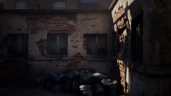 Abandoned Factory Empty Because of the Coronavirus Covid-19 Epidemic alt