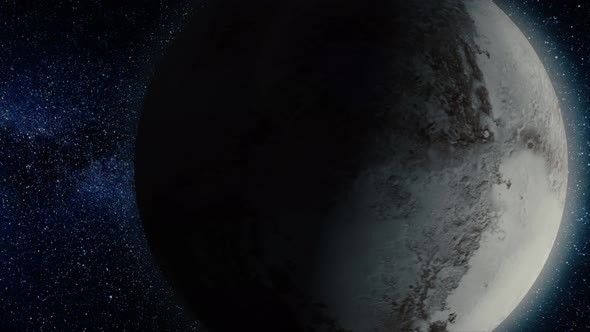 Planet Pluto animation