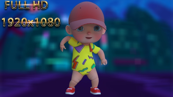 Cartoon Baby Dance V32 - 60 Fps